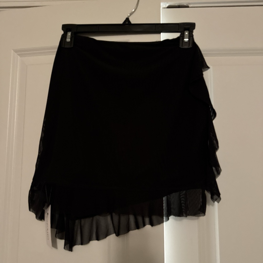 Black Ruffled Skirt and Matching Top